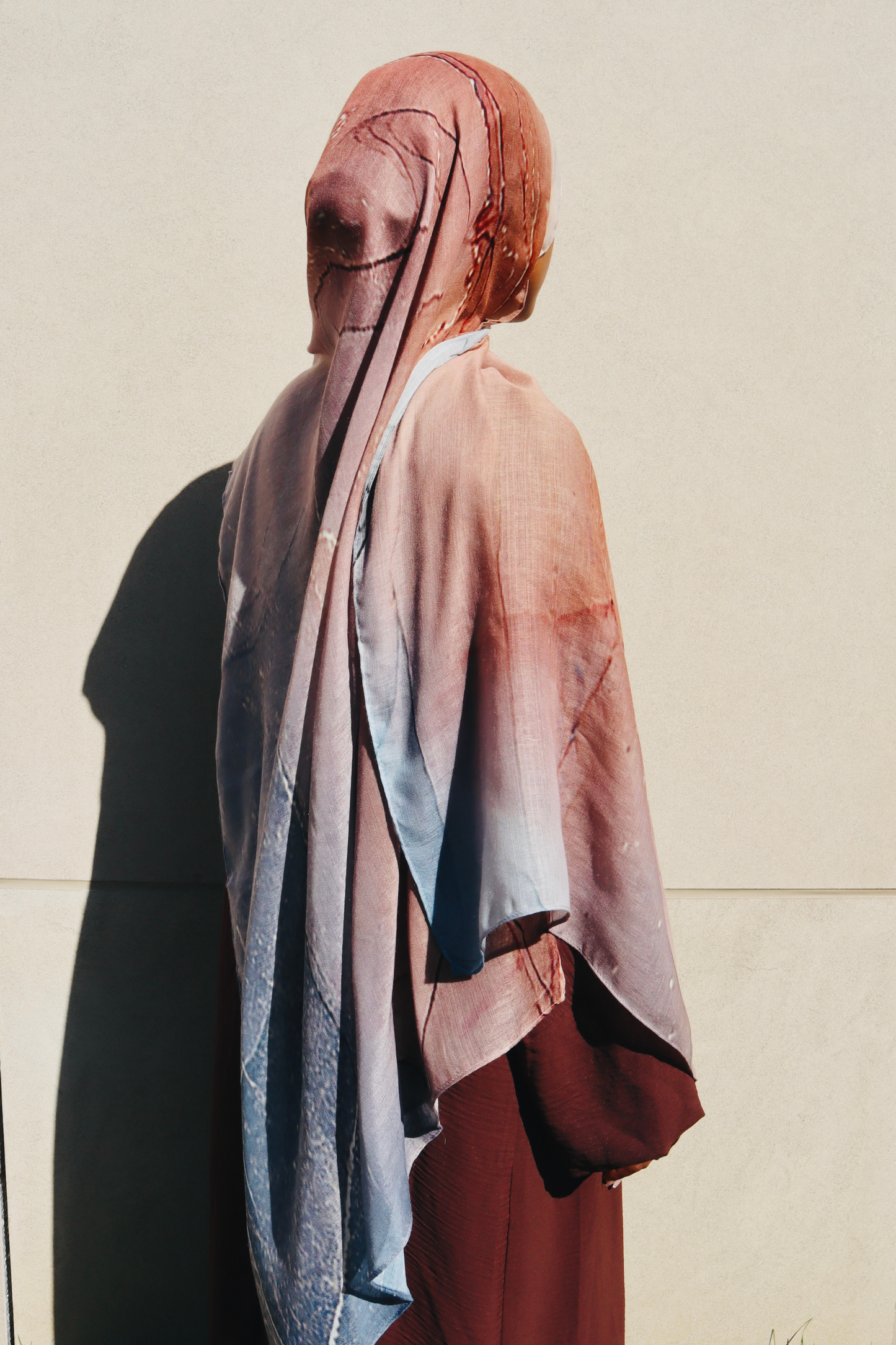 PREMIUM MODAL HIJAB - SMOKY PEACH