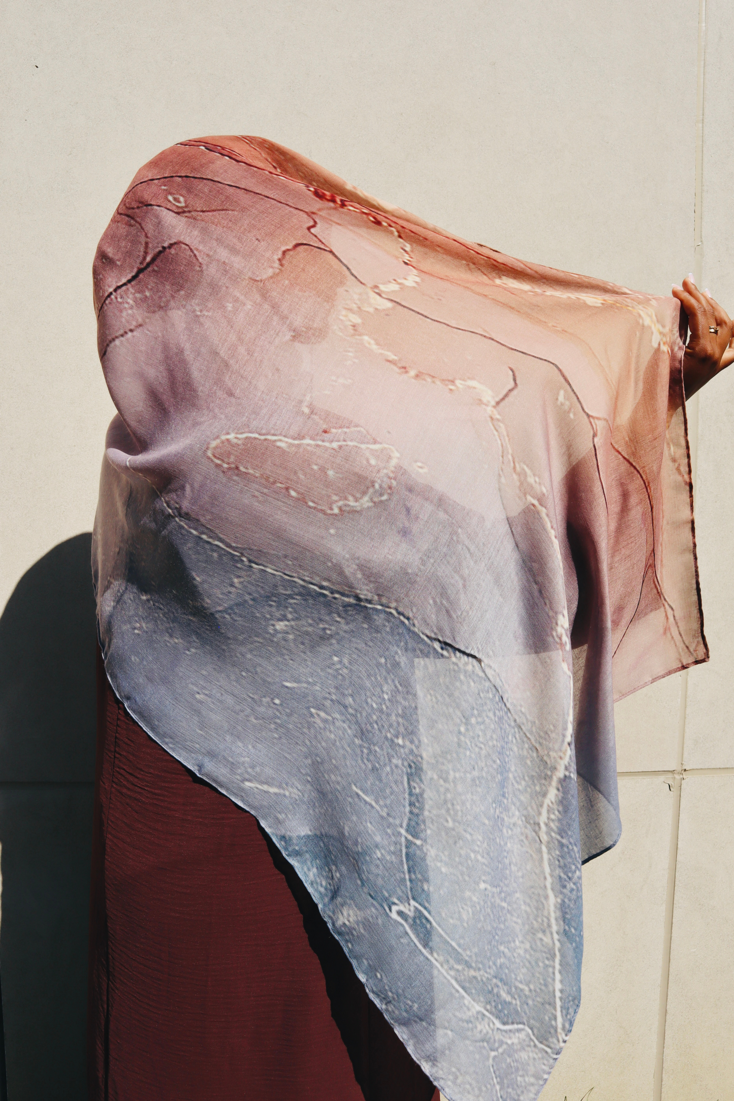 PREMIUM MODAL HIJAB - SMOKY PEACH