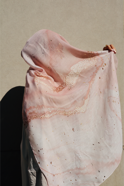 Premium Modal Hijab - Rosy Reverie