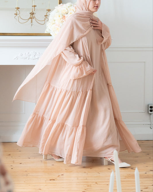 NOOR ABAYA SET - BLUSH STONE