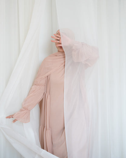 NOOR ABAYA SET - BLUSH STONE