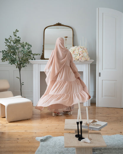 NOOR ABAYA SET - BLUSH STONE