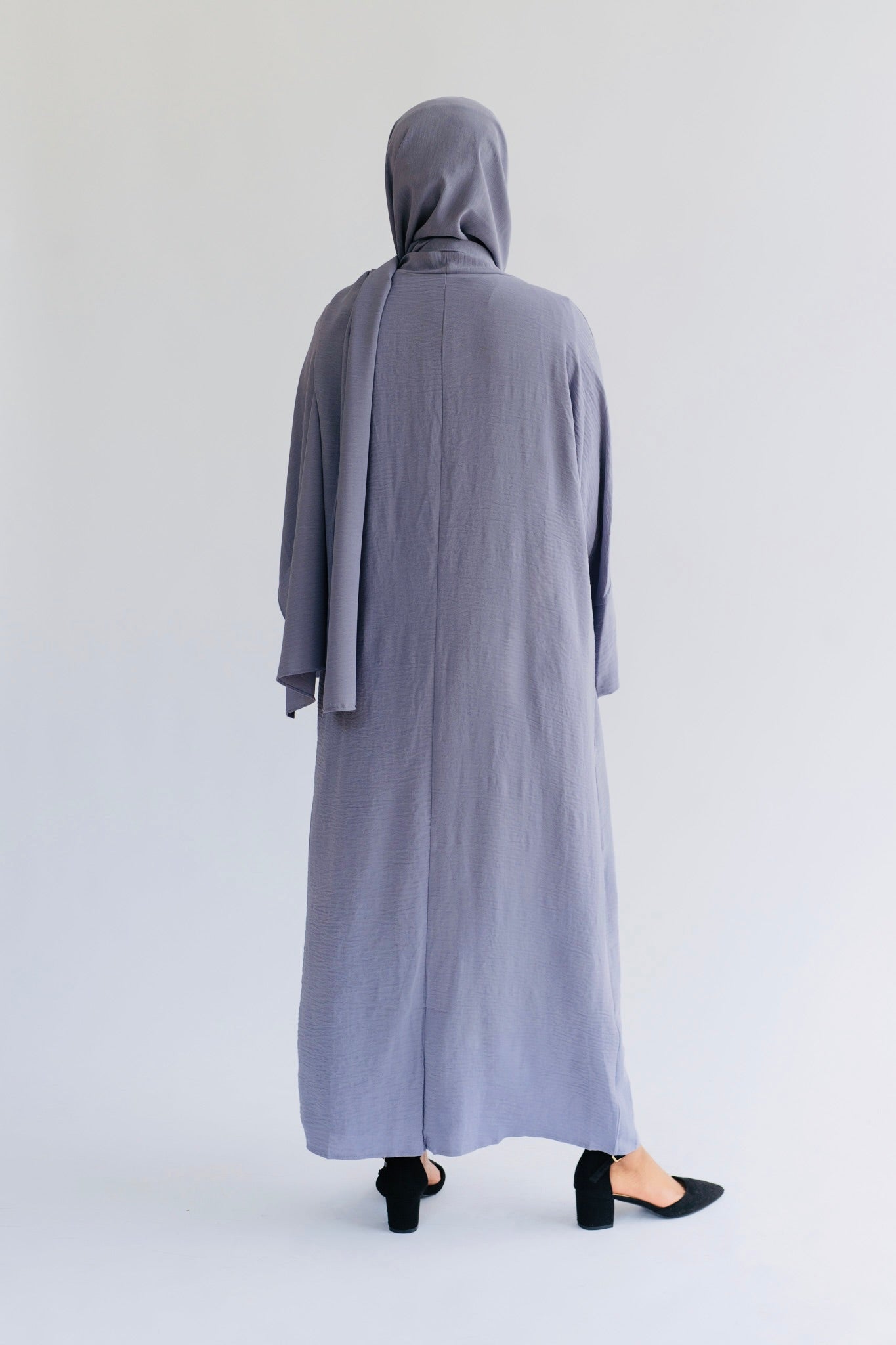 RAHAH- 4 PIECE ABAYA IN DUSTY PURPLE