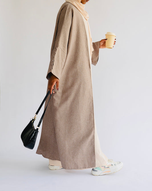 YUSRA - BISHT STYLE IN COFFEE