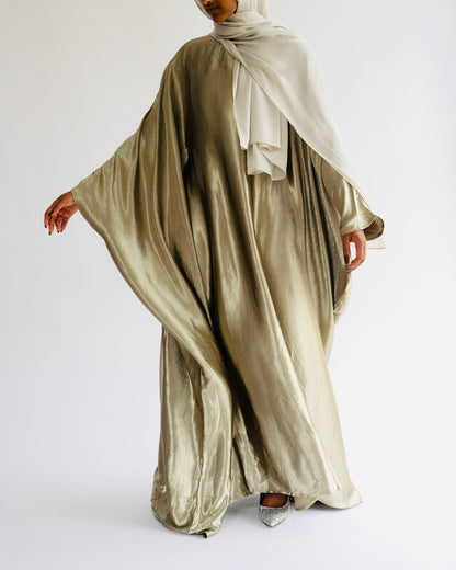 WADHA - KAFTAN IN OLIVE GREEN