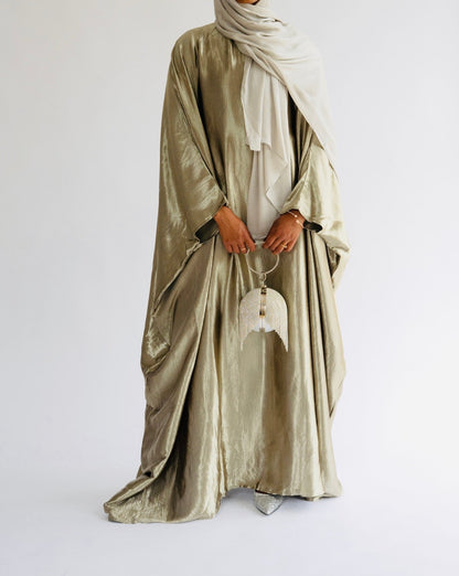 WADHA - KAFTAN IN OLIVE GREEN