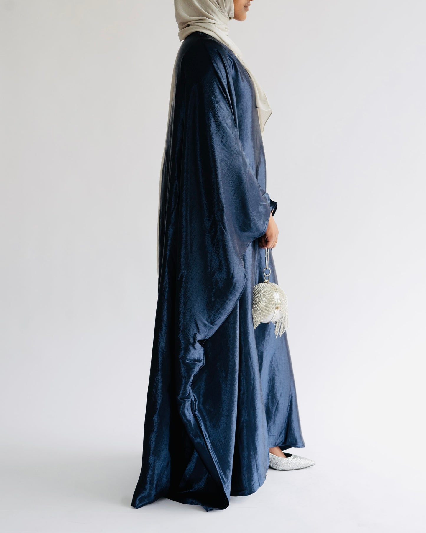 WADHA - KAFTAN IN NAVY BLUE