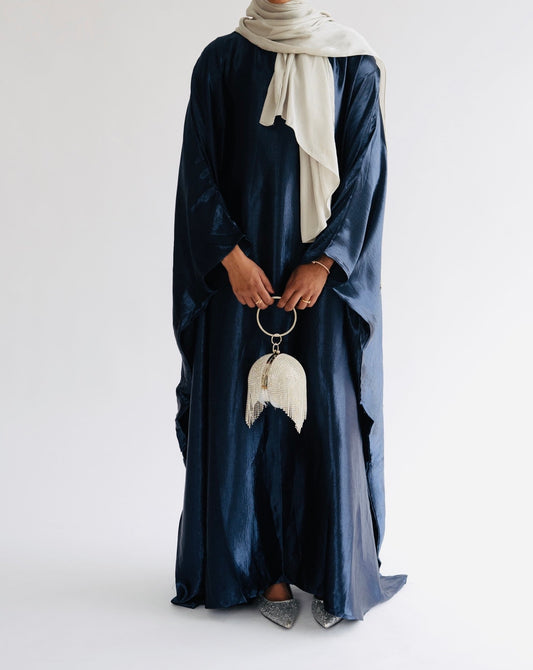 WADHA - KAFTAN IN NAVY BLUE